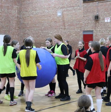 Students engage in Kin Ball games