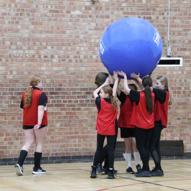 Students engage in Kin Ball games