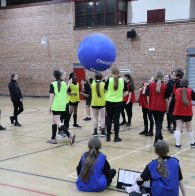 Students engage in Kin Ball games