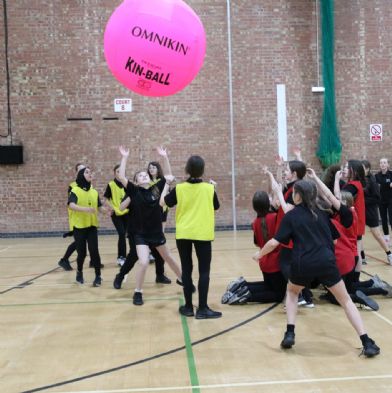 Students engage in Kin Ball games